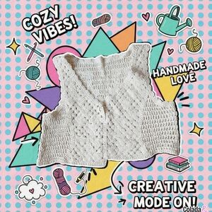 ROMWE White Crochet Camisole